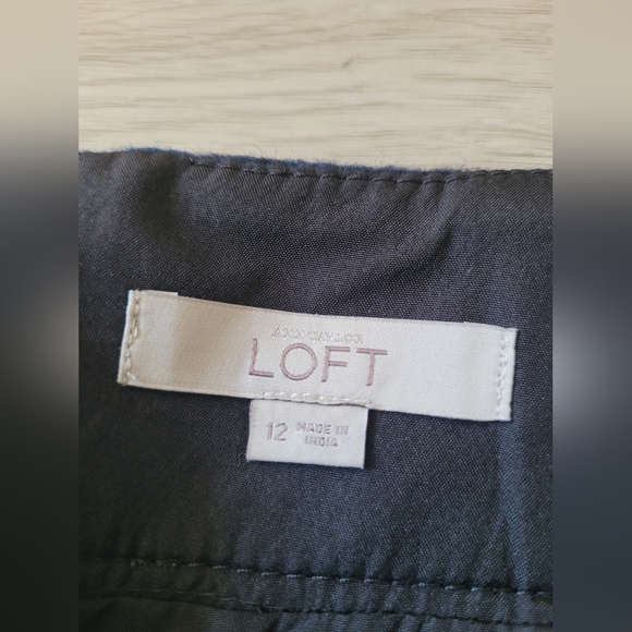 Loft Wool Plaid Pencil Skirt - Picture 4 of 4